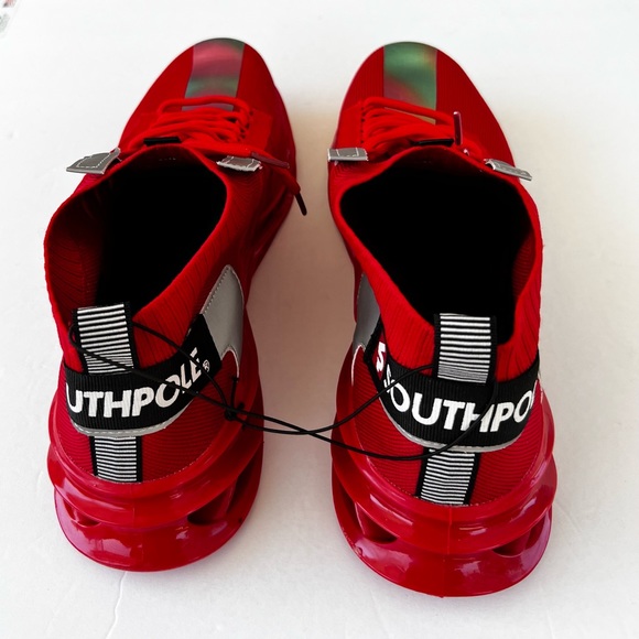 South Pole Reflective Red & Silver Mens Shoes 9.5 New Whithout Box - Picture 3 of 7